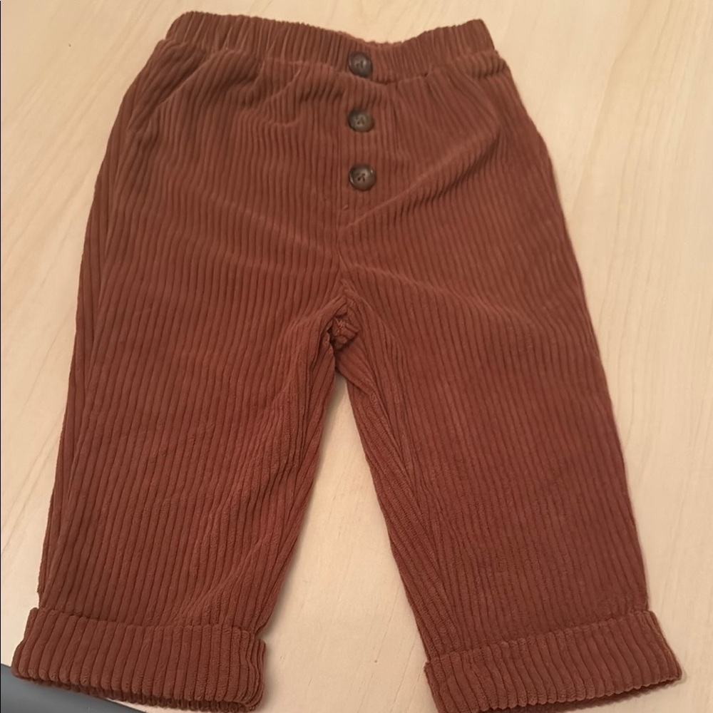 Brown Corduroy Kids Pants